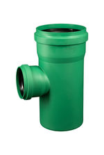 Derivación 87,5° macho-hembra con junta elástica PP-MD Ostendorf/Crearplast-KG 2000, DN/OD 250/160 mm
